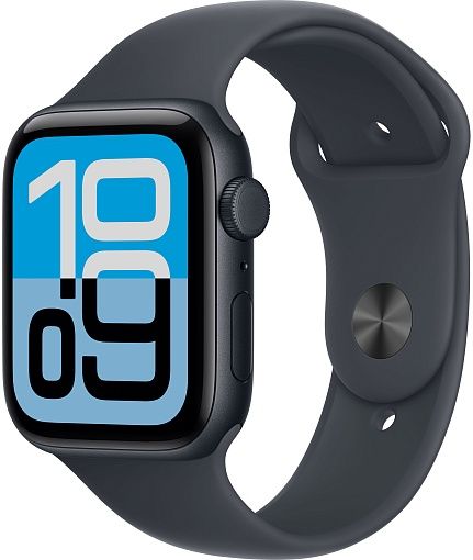 Умные часы Apple Watch SE 3 44mm (2025) Midnight Aluminum Case with Sport Band Midnight(полуночный синий)