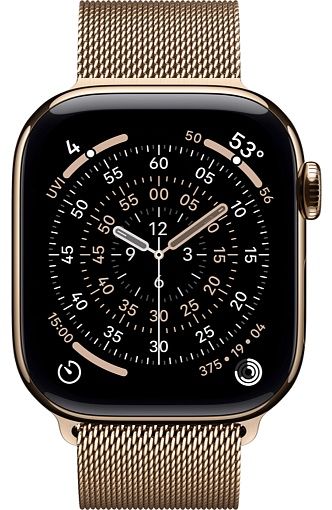 Умные часы Apple Watch Series 11 42mm Gold Titanium Case with Milanese Loop Gold(золотой)