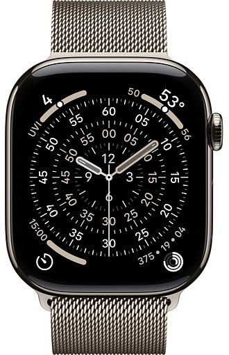 Умные часы Apple Watch Series 11 46mm Natural Titanium Case with Milanese Loop Natural