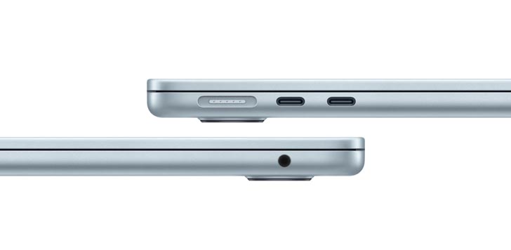 Ноутбук Apple MacBook Air 15 M4 (2025), 16 ГБ, 256 ГБ SSD, Sky Blue(нежно-голубой)