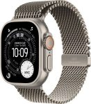 Apple Watch Ultra 3 (2025) 49mm Natural Titanium Case with Natural Titanium Milanese Loop Medium