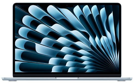 Ноутбук Apple MacBook Air 15 M4 (2025), 16 ГБ, 256 ГБ SSD, Sky Blue(нежно-голубой)