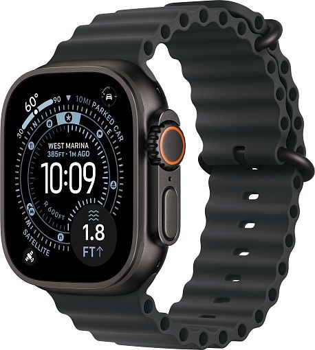 Apple Watch Ultra 3 (2025) 49mm Black Titanium Case with Black Ocean Band
