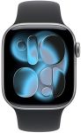 Умные часы Apple Watch Series 11 42mm Space Grey Aluminum Case with Sport Band Black(черный)