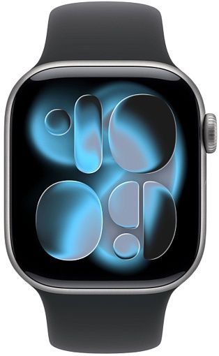 Умные часы Apple Watch Series 11 42mm Space Grey Aluminum Case with Sport Band Black(черный)