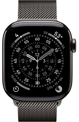 Умные часы Apple Watch Series 11 42mm Slate Titanium Case with Milanese Loop Slate(темно-серый)