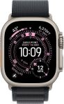 Apple Watch Ultra 3 (2025) 49mm Natural Titanium Case with Black Alpine Loop Medium