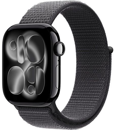 Умные часы Apple Watch Series 11 42mm Jet Black Aluminum Case with Sport Loop Dark Gray(темно-серый)