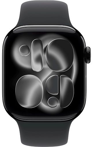 Умные часы Apple Watch Series 11 42mm Jet Black Aluminum Case with Sport Band Black(черный)