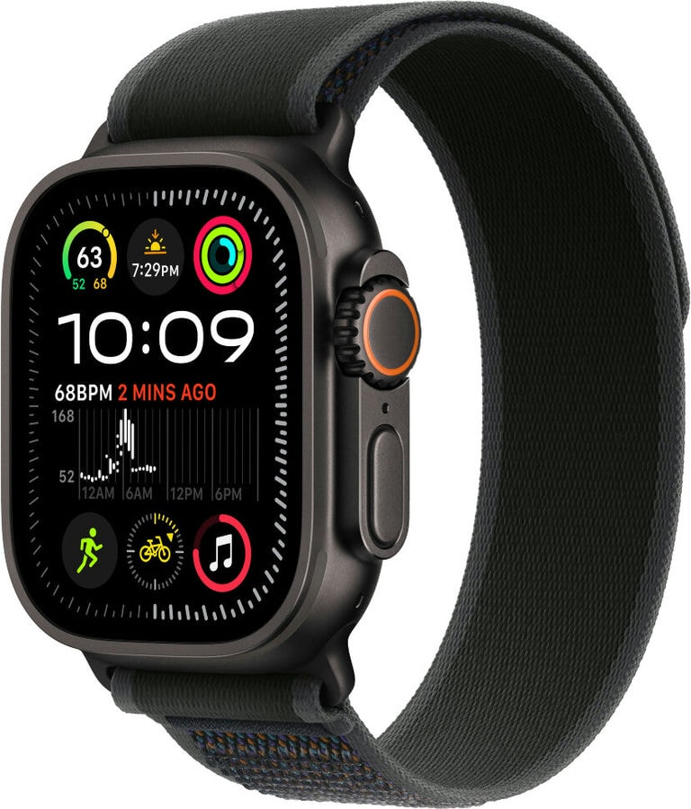 Умные часы Apple Watch Ultra 2 2024 49mm Black Titanium Case with Black Trail Loop (S/M)