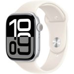 Умные часы Apple Watch Series 10 46mm Silver Aluminum Case with Starlight Sport Band (M/L)