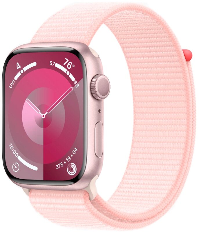 Умные часы Apple Watch Series 9 45mm Pink Aluminum Case with Pink Sport Loop