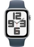 Умные часы Apple Watch SE 2023 44mm Silver Aluminum Case with Sport Band Storm Blue (S/M)