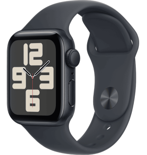 Умные часы Apple Watch SE 2024 40mm Midnight Aluminum Case with Midnight Sport Band (S/M)