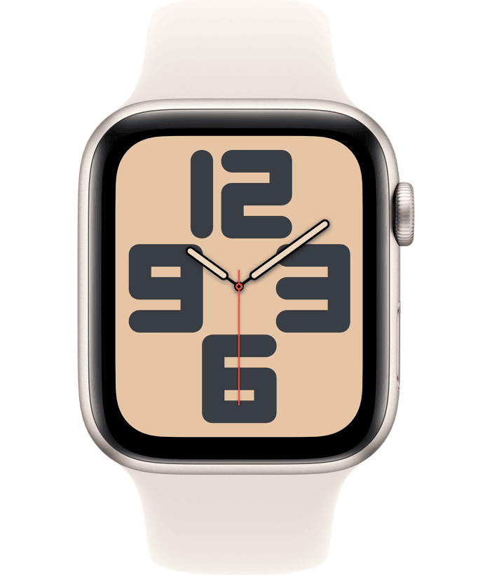 Умные часы Apple Watch SE 2024 40mm Starlight Aluminum Case with Starlight Sport Band (S/M)