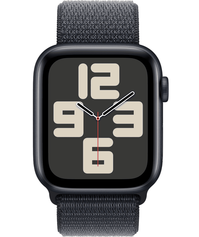 Умные часы Apple Watch SE 2024 40mm Midnight Aluminum Case with Midnight Sport Loop