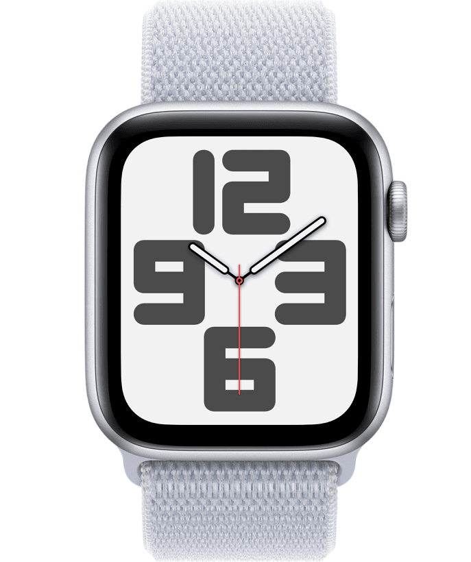 Умные часы Apple Watch SE 2024 40mm Silver Aluminum Case with Blue Cloud Sport Loop