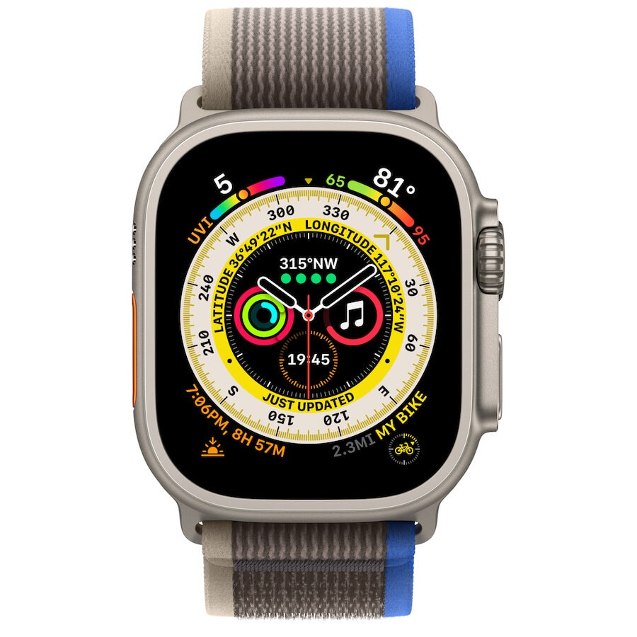 Умные часы Apple Watch Ultra 49mm Titanium Case Blue/Gray Trail Loop (M/L)
