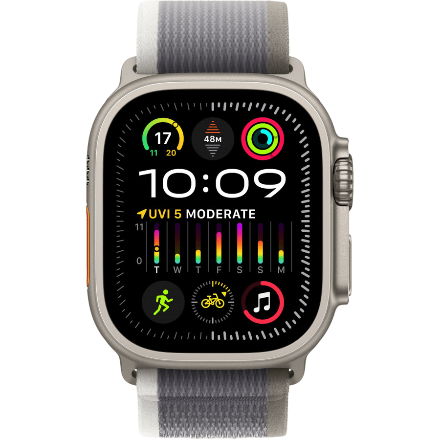 Умные часы Apple Watch Ultra 2 49mm Titanium Case with Green/Gray Trail Loop (M/L)