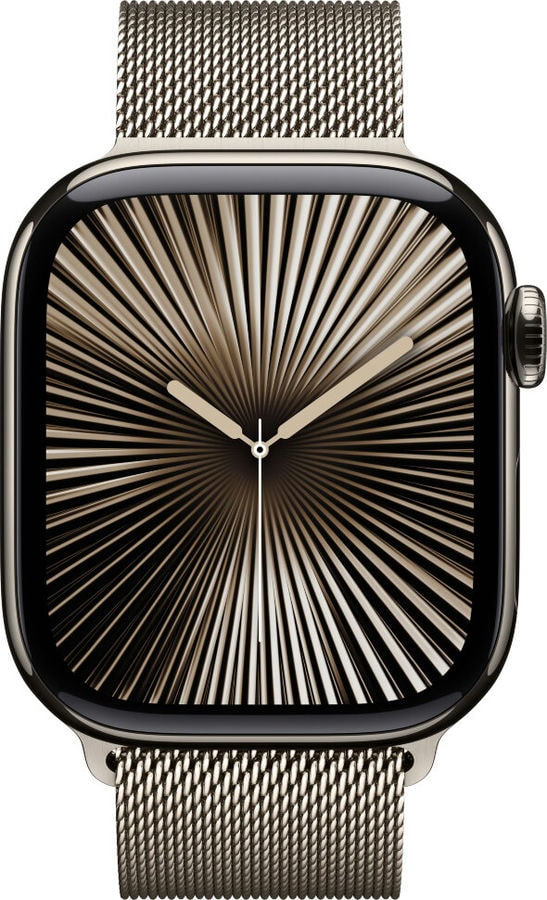 Умные часы Apple Watch Series 10 42mm Natural Titanium Case with Natural Milanese Loop