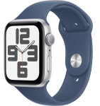 Умные часы Apple Watch SE 2024 44mm Silver Aluminum Case with Denim Sport Band (M/L)