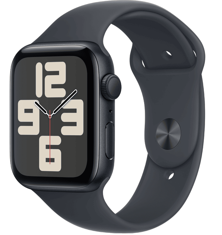 Умные часы Apple Watch SE 2024 44mm Midnight Aluminum Case with Midnight Sport Band (M/L)