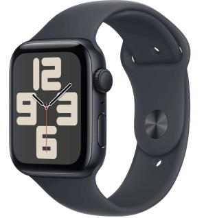 Умные часы Apple Watch SE 2024 44mm Midnight Aluminum Case with Midnight Sport Band (S/M)