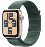 Умные часы Apple Watch SE 2024 44mm Starlight Aluminum Case with Lake Green Sport Loop