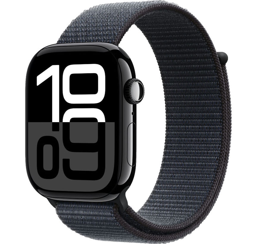 Умные часы Apple Watch Series 10 46mm Jet Black Aluminum Case with Ink Sport Loop