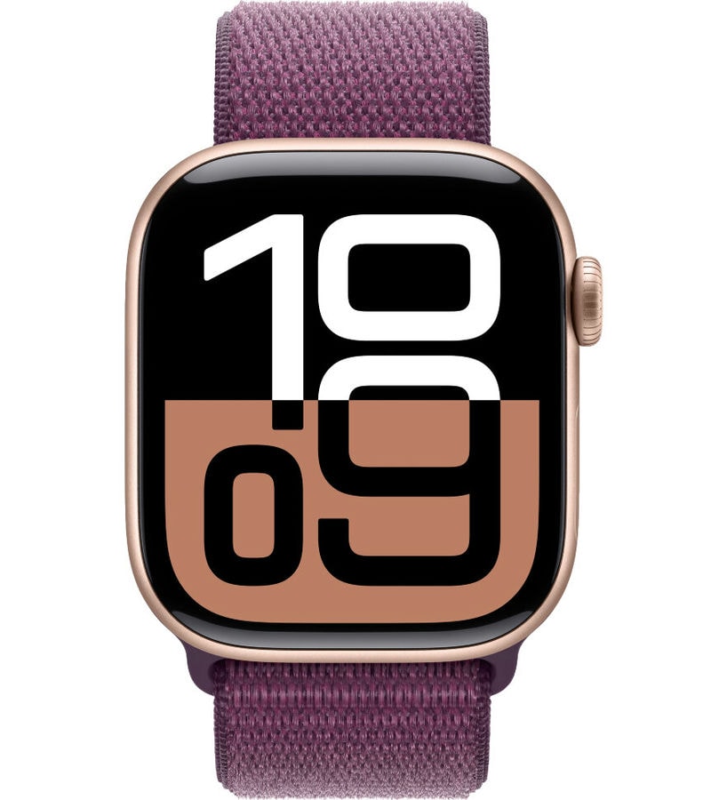 Умные часы Apple Watch Series 10 42mm Rose Gold Aluminum Case with Plum Sport Loop