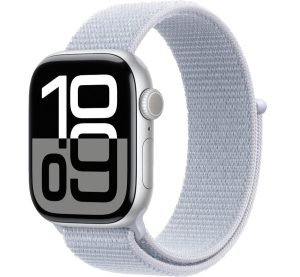 Умные часы Apple Watch Series 10 42mm Silver Aluminum Case with Blue Cloud Sport Loop