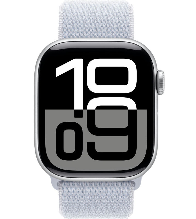 Умные часы Apple Watch Series 10 42mm Silver Aluminum Case with Blue Cloud Sport Loop