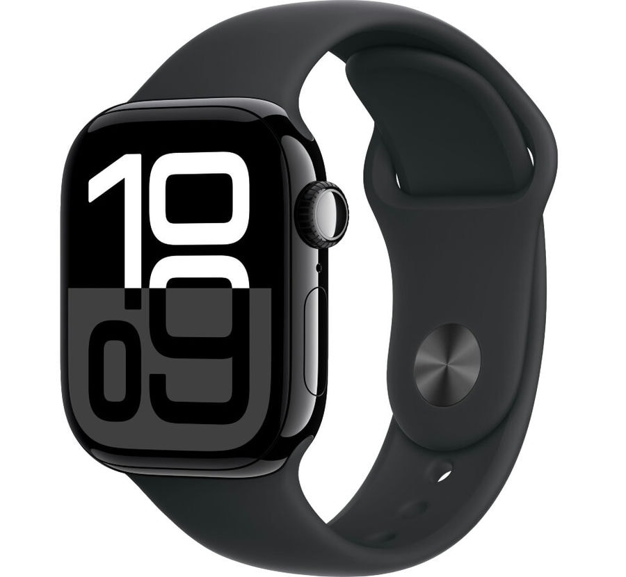 Умные часы Apple Watch Series 10 42mm Jet Black Aluminum Case with Black Sport Band (S/M)