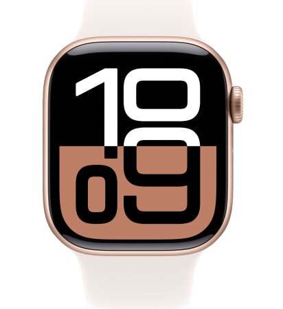 Умные часы Apple Watch Series 10 42mm Rose Gold Aluminum Case with Light Blush Sport Band (M/L)