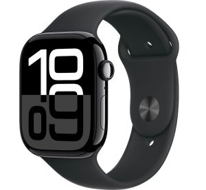Умные часы Apple Watch Series 10 46mm Jet Black Aluminum Case with Black Sport Band (M/L)