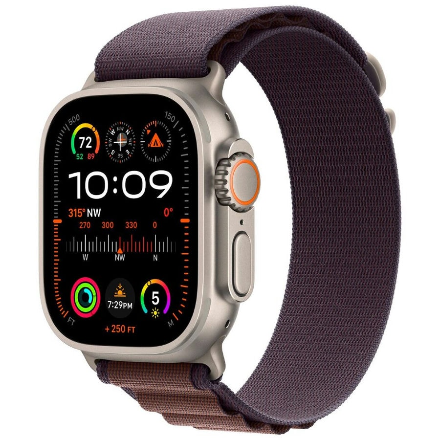 Умные часы Apple Watch Ultra 2 49mm Titanium Case with Indigo Alpine Loop (L)