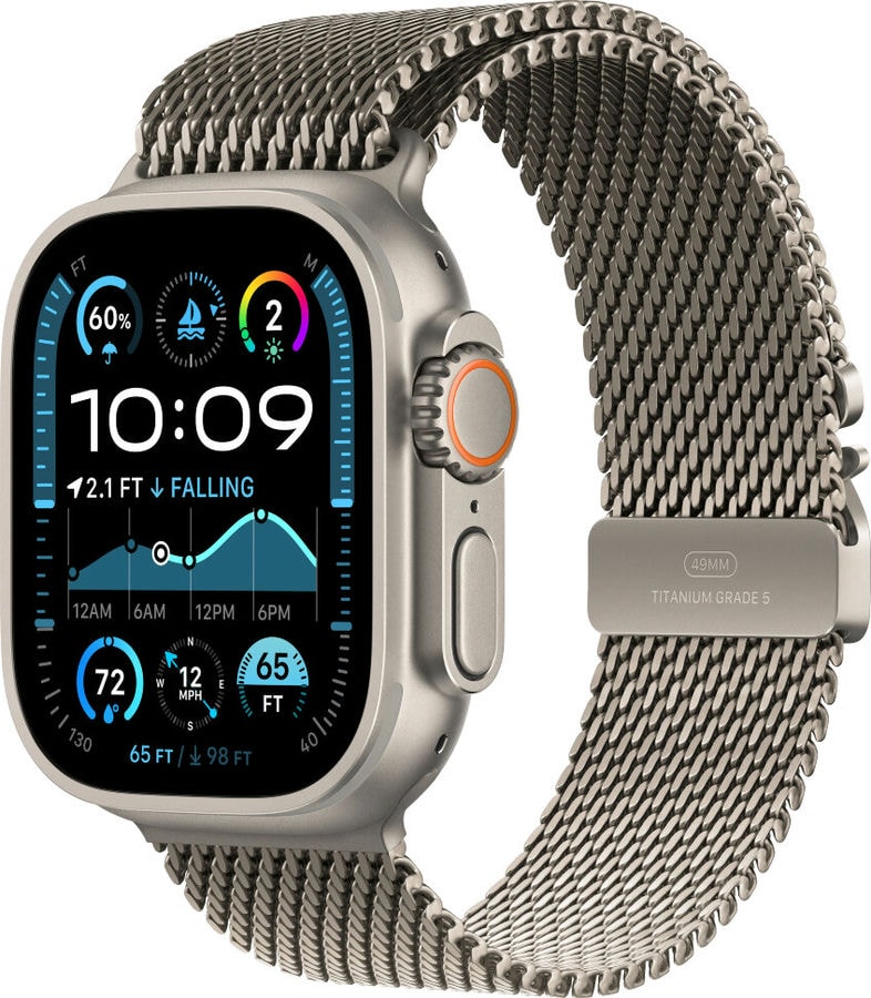 Умные часы Apple Watch Ultra 2 2024 49mm Natural Titanium Case with Natural Titanium Milanese Loop (S)