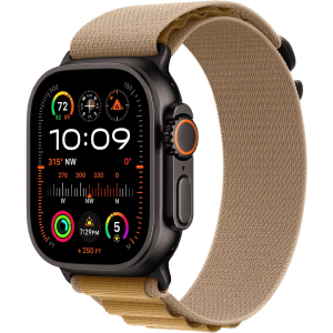 Умные часы Apple Watch Ultra 2 2024 49mm Black Titanium Case with Tan Alpine Loop (M)