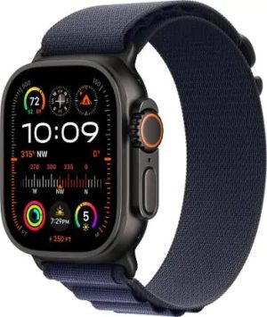Умные часы Apple Watch Ultra 2 2024 49mm Black Titanium Case with Navy Alpine Loop (S)