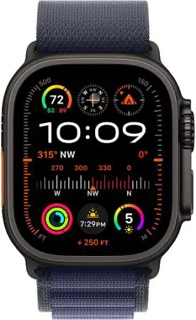 Умные часы Apple Watch Ultra 2 2024 49mm Black Titanium Case with Navy Alpine Loop (S)
