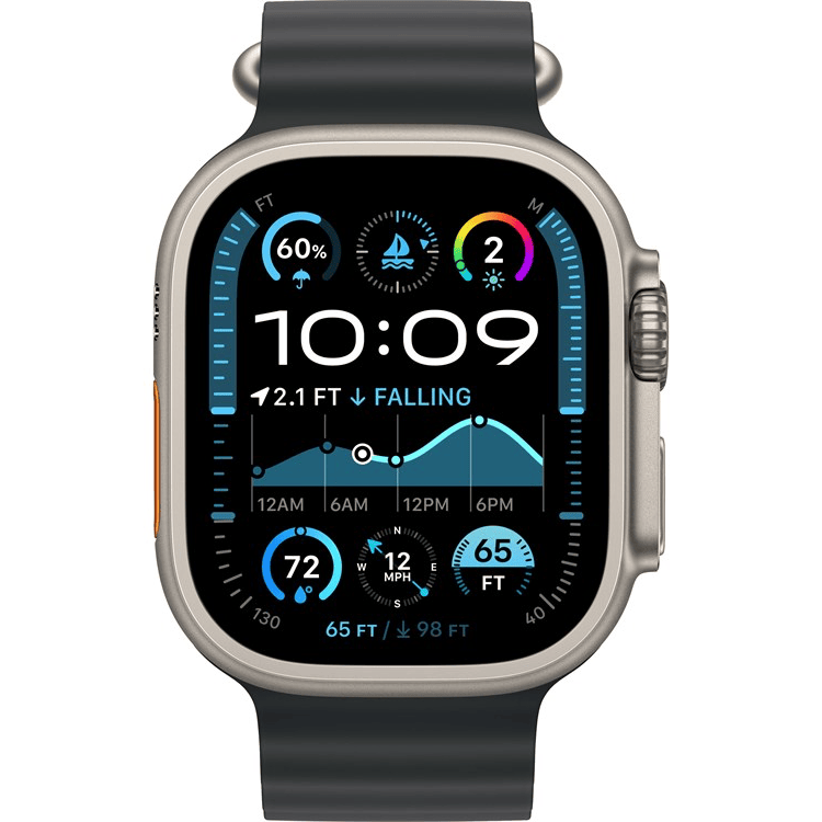 Умные часы Apple Watch Ultra 2 2024 49mm Natural Titanium Case with Black Ocean Band