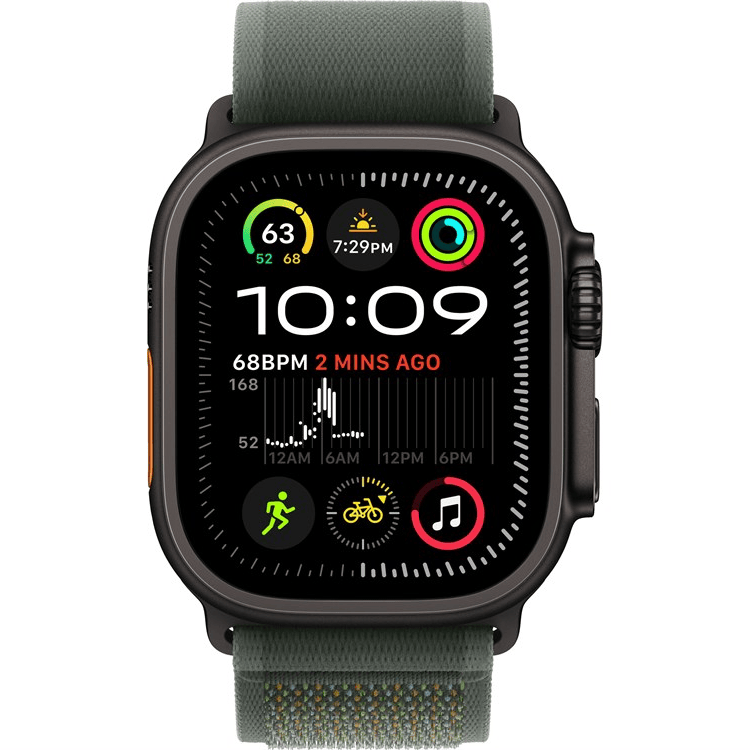 Умные часы Apple Watch Ultra 2 2024 49mm Black Titanium Case with Green Trail Loop (S/M)