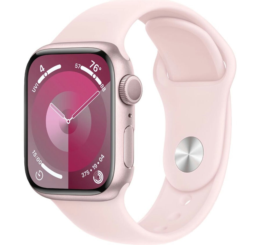 Умные часы Apple Watch Series 9 41mm Pink Aluminum Case with Pink Sport Band (S/M)
