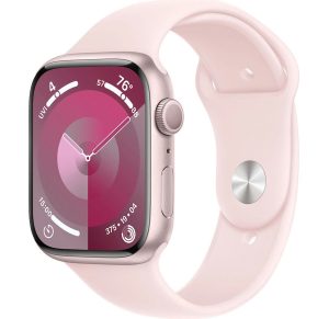 Умные часы Apple Watch Series 9 45mm Pink Aluminum Case with Pink Sport Band (M/L)