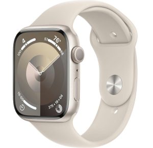 Умные часы Apple Watch Series 9 45mm Starlight Aluminum Case with Starlight Sport Band (M/L)