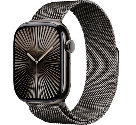 Умные часы Apple Watch Series 10 46mm Slate Titanium Case with Slate Milanese Loop (S/M)