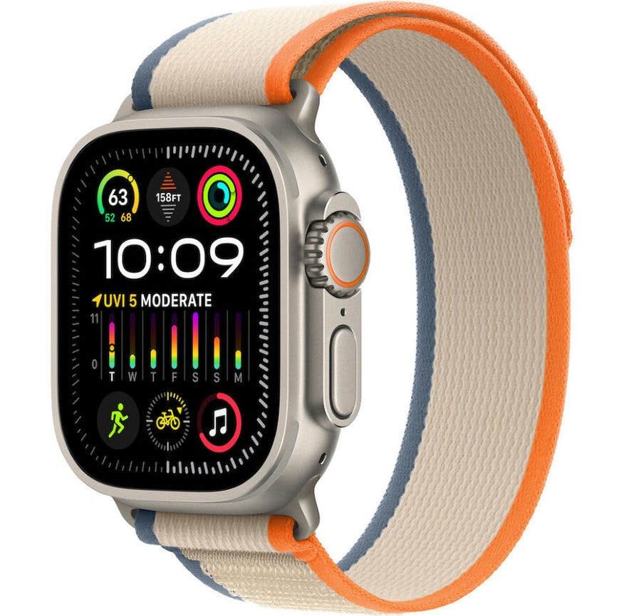 Умные часы Apple Watch Ultra 2 49mm Titanium Case with Orange/Beige Trail Loop (S/M)