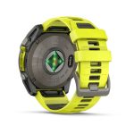 Умные часы Garmin Fenix 8 51mm SOLAR Sapphire Titanium with Amp Yellow/Graphite Silicone Band (010-02907-21)