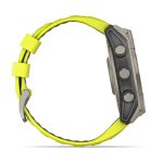 Умные часы Garmin Fenix 8 51mm SOLAR Sapphire Titanium with Amp Yellow/Graphite Silicone Band (010-02907-21)