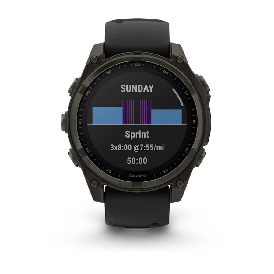 Умные часы Garmin Fenix 8 47mm SOLAR Sapphire Carbon Gray DLC Titanium with Black/Pebble Gray Silicone Band (010-02906-10)